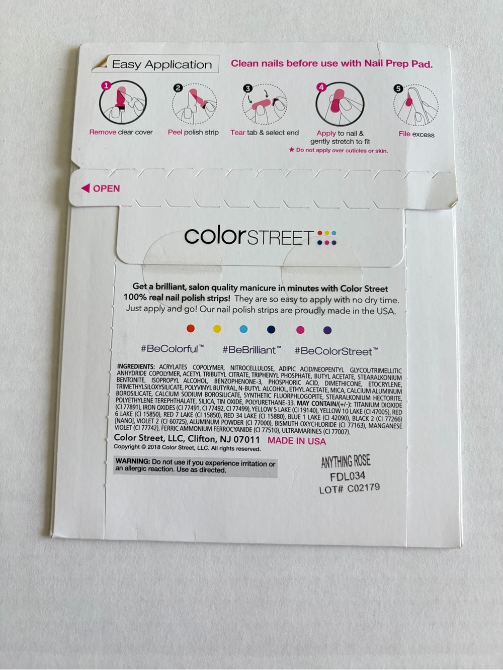 *Retired* Color Street: Anything Rose | Floral Romantic Flower Spring Clear - Picture 4 of 15